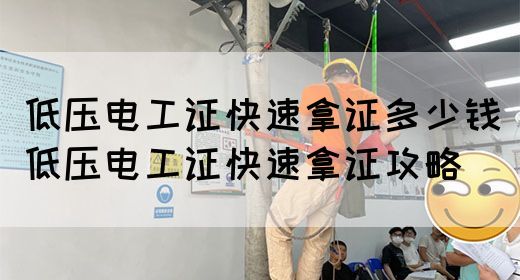 低压电工证快速拿证多少钱（低压电工证快速拿证攻略）