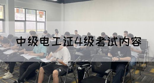 中级电工证4级考试内容