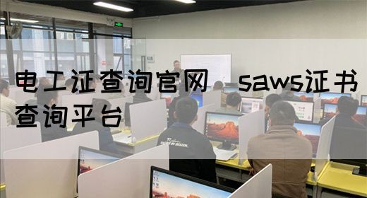 电工证查询官网（saws证书查询平台）