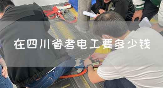 在四川省考电工要多少钱