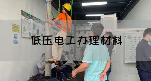 低压电工办理材料