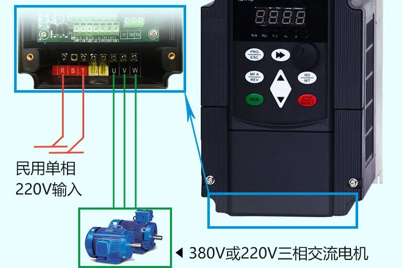 单相转三相变频器，220v升压380v三相变频器(图3)